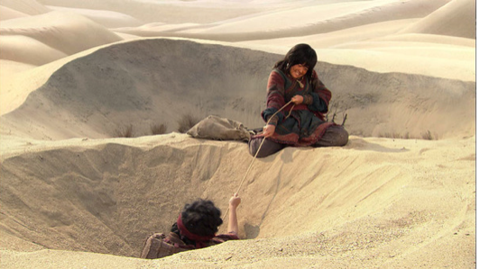 砂漠でのトンマン