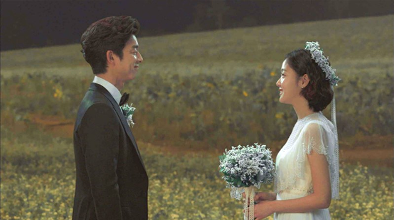 2人が密かに結婚式を行ったソバ畑のロケ地