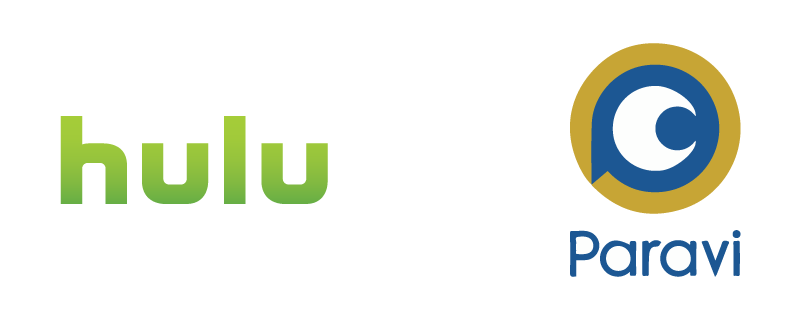 HuluとParaviのロゴ